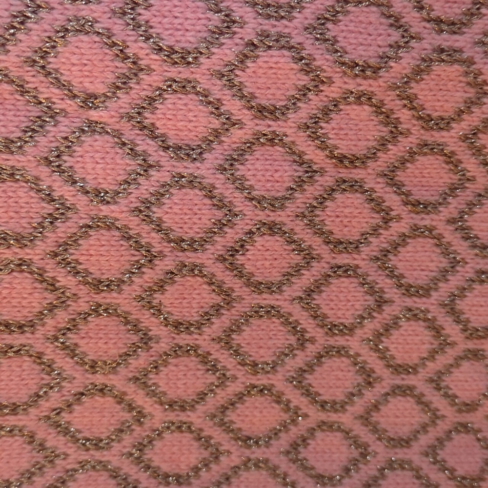 DOLCE VITA CORAL & METALLIC GOLD SWEATER - Picture 8 of 9